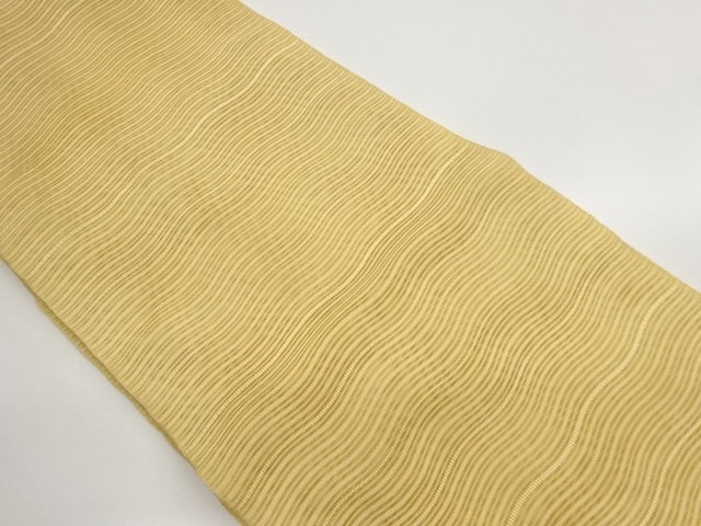 JAPANESE KIMONO / RO-TSUZURE: WOBBLY HORIZONTAL STRIPE PATTERN / WOVEN