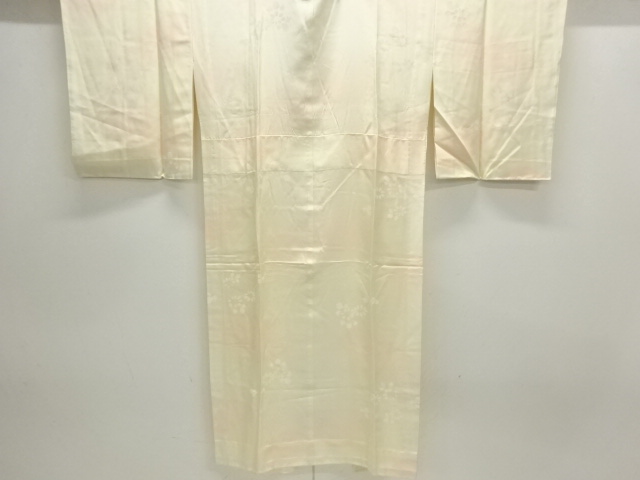 草花模様単衣長襦袢