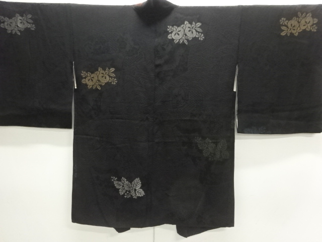 JAPANESE KIMONO / ANTIQUE TAISHO ROMANTIC LACQUERED TACHIBANA / PAULOW