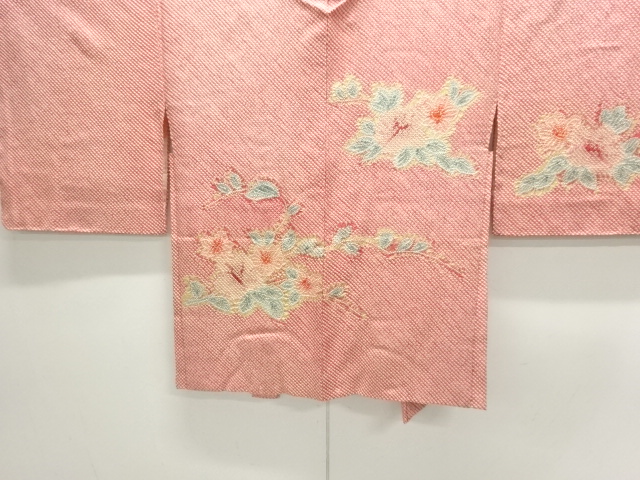 JAPANESE KIMONO / FLORAL PATTERN HAORI