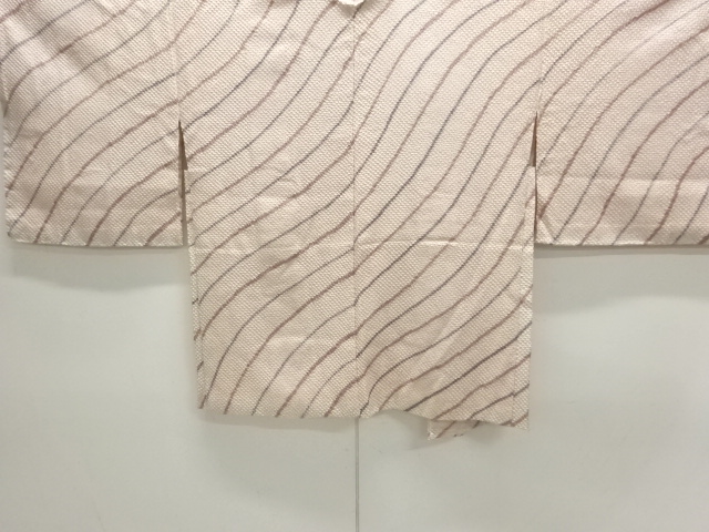 JAPANESE KIMONO / DIAGONAL STRIPE PATTERN HAORI