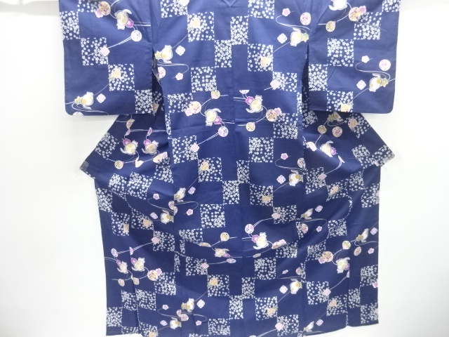 JAPANESE KIMONO / YUKATA / COTTON / KOBAI / SAKURA