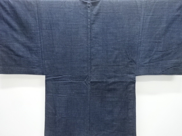 JAPANESE KIMONO / ANTIQUE MENS HAORI / COTTON / KURUME SHOSEI KASURI