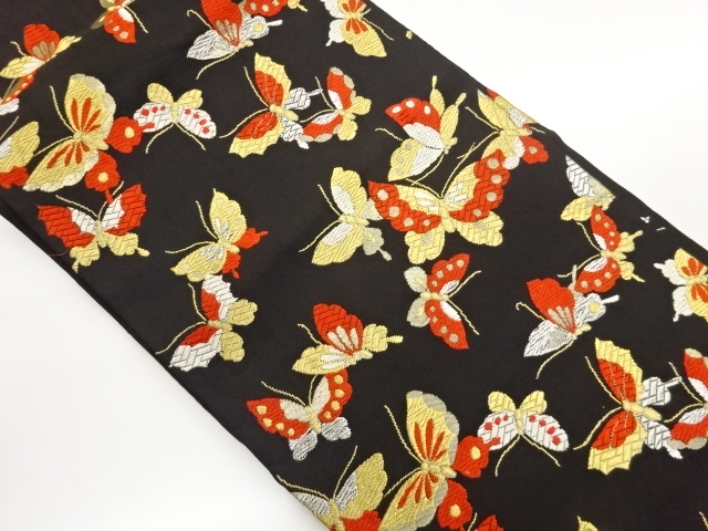 JAPANESE NAGOYA OBI / WOVEN BUTTERFLY