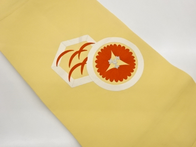 JAPANESE NAGOYA OBI / EMBROIDERY / SHIOZE / KIKKO PATTERN