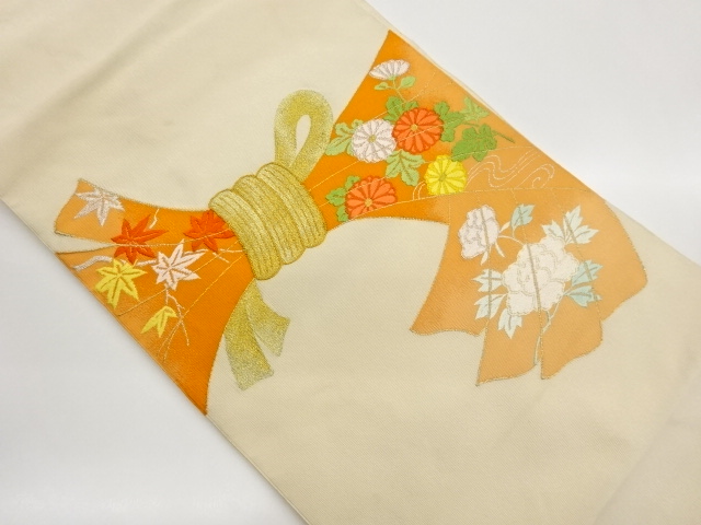 JAPANESE NAGOYA OBI / WOVEN NOSHI PATTERN
