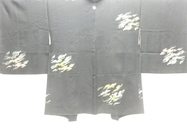 JAPANESE KIMONO / ANTIQUE TAISHO ROMANTIC KASUMI PATTERN WOVEN- SINGLE