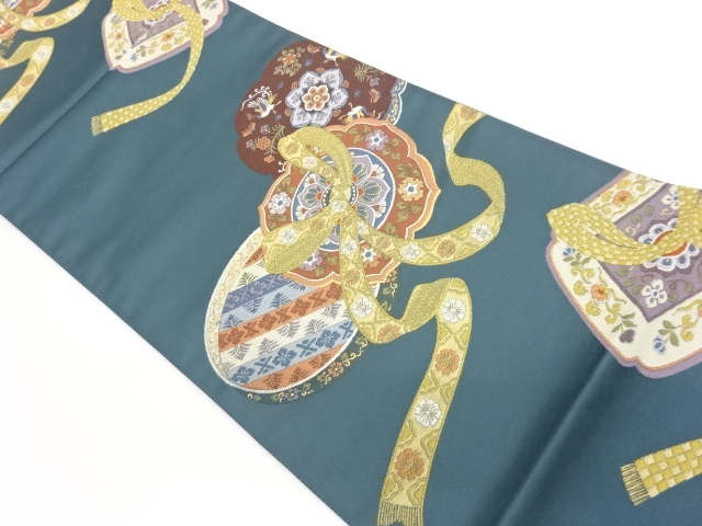 JAPANESE FUKURO OBI / WOVEN FLOWER CREST / ARTIST WORK