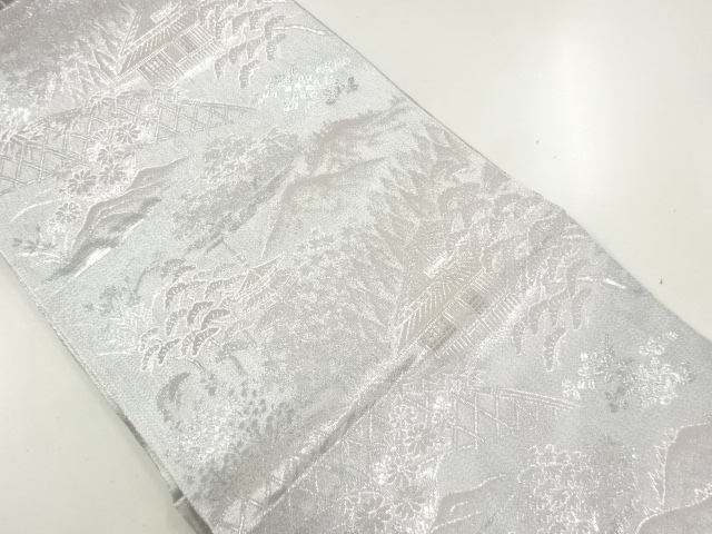 JAPANESE NAGOYA OBI / WOVEN SCENERY