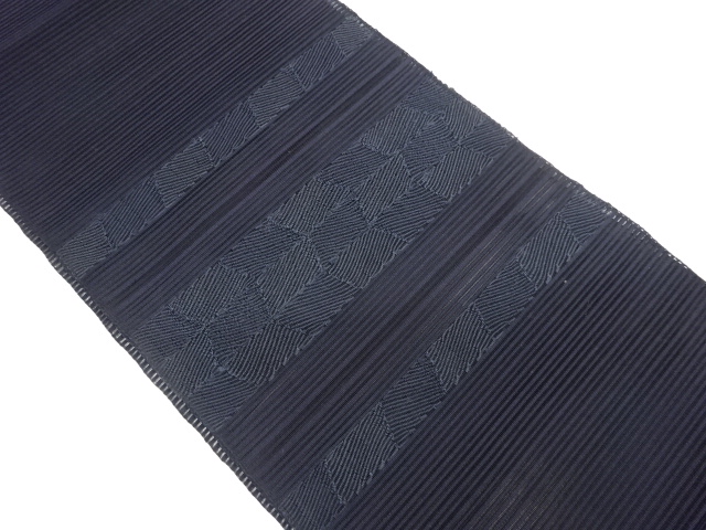 JAPANESE NAGOYA OBI FOR SUMMER / WOVEN GEOMETRIC