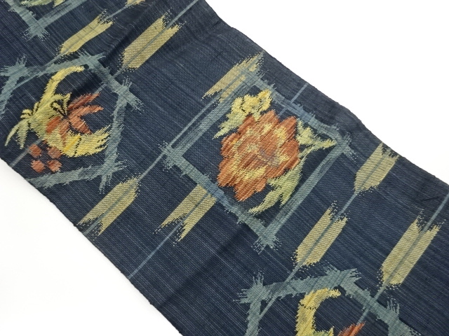 JAPANESE NAGOYA OBI / WOVEN SHIKISHI PATTERN