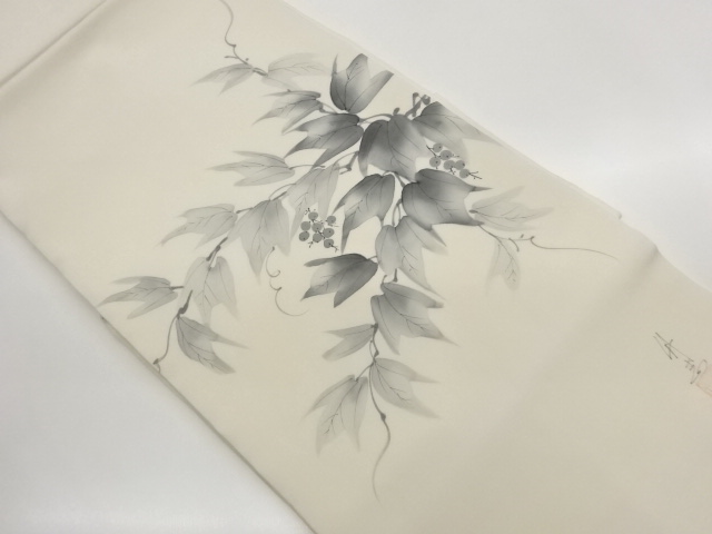 JAPANESE NAGOYA OBI / SHIOZE / PLANTS / ARTIST WORK