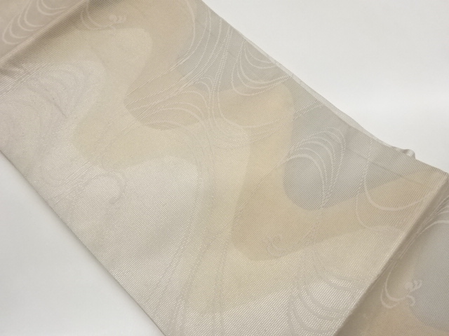 JAPANESE NAGOYA OBI FOR SUMMER / WOVEN ROUGH WAVE
