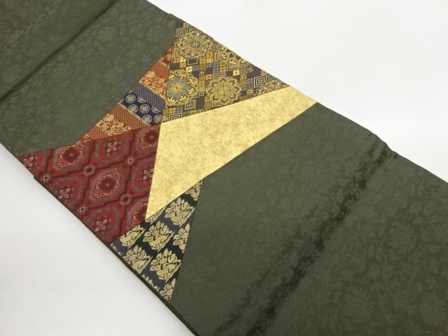 JAPANESE KIMONO / KIRIBAME: FLORAL / FLOWER RABBIT / CLASSICAL PATTERN