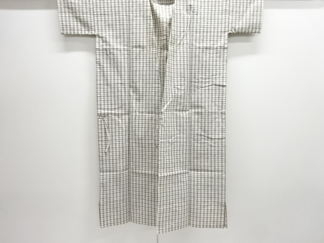 JAPANESE KIMONO / ANTIQUE NORAGI / COTTON / GRID