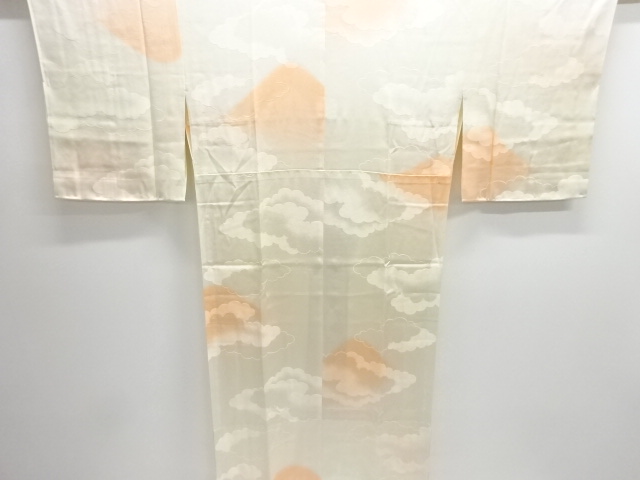 未使用品　雲模様暈し単衣長襦袢