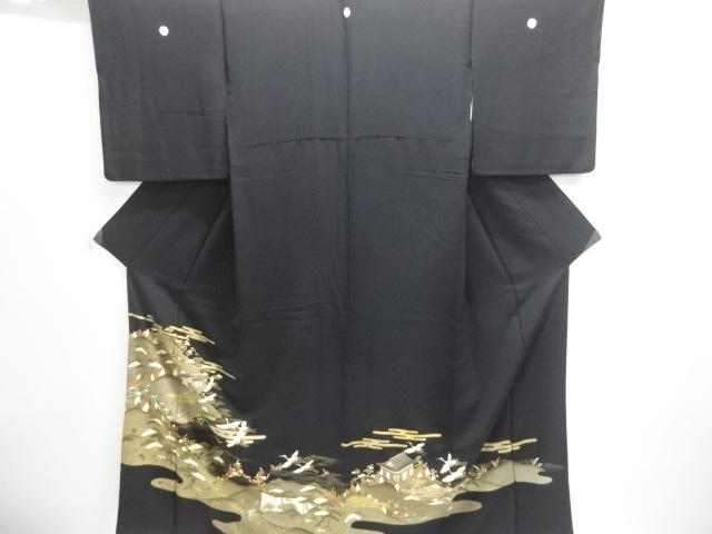 JAPANESE KIMONO / TOMESODE / EMBROIDERY / SHOCHIKUBAI