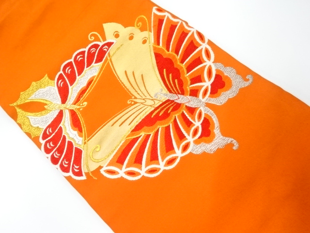 JAPANESE KIMONO / NAGOYA OBI / WOVEN BUTTERFLY 