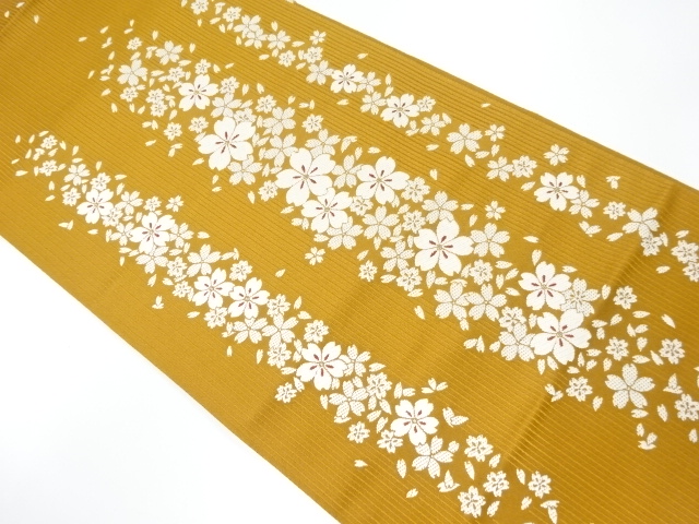 JAPANESE KIMONO / NAGOYA OBI / WOVEN SAKURA