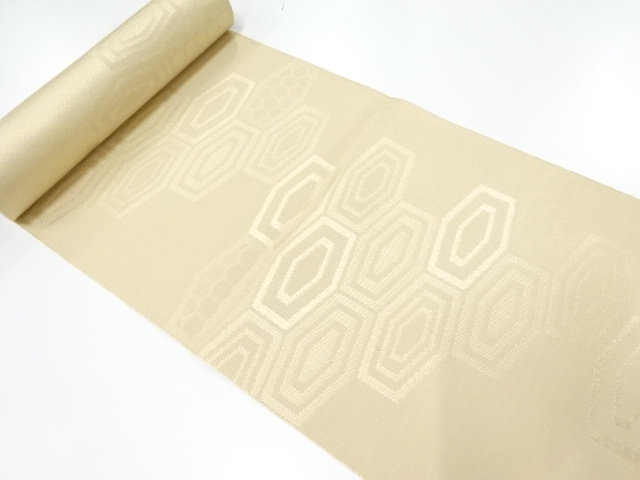 JAPANESE KIMONO / ANTIQUE BOLT FOR HASSUN OBI / WOVEN KIKKO