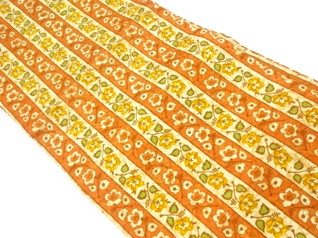 JAPANESE KIMONO / NAGOYA OBI / FLOWER & PLANT 