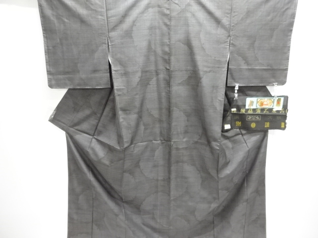 JAPANESE KIMONO / UNUSED DORO OSHIMA TSUMUGI (7 maruki) / WOVNE SNOW 
