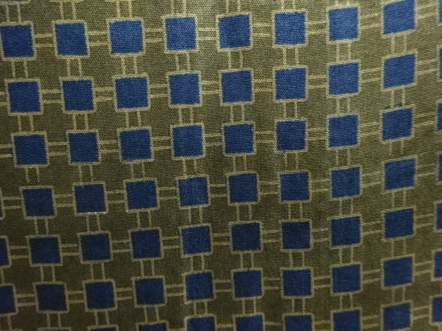 JAPANESE KIMONO / ANTIQUE MENS JUBAN / SILK / SARASA / ABSTRACT PATTERN