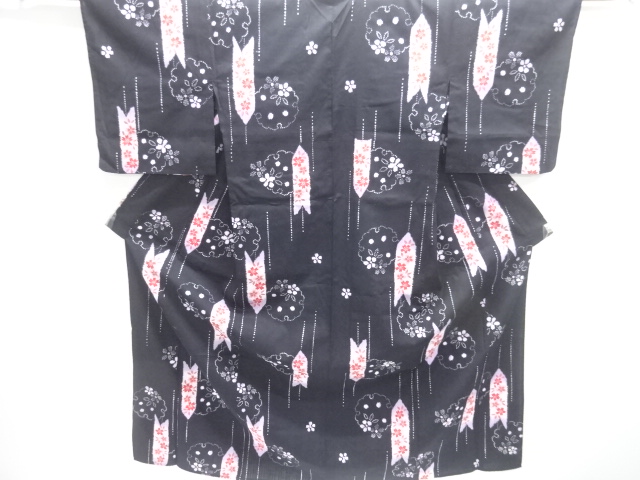 JAPANESE KIMONO / YUKATA / SAKURA & FEATHER ARROW