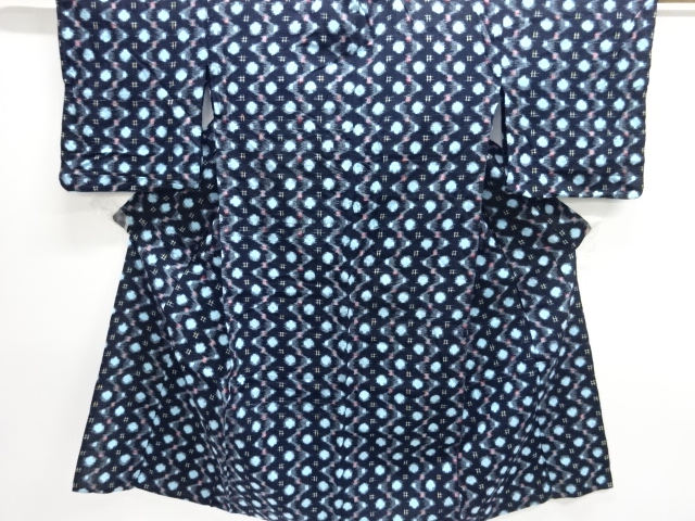 JAPANESE KIMONO / ANTIQUE COTTON AUTHENTIC KURUME KASURI 