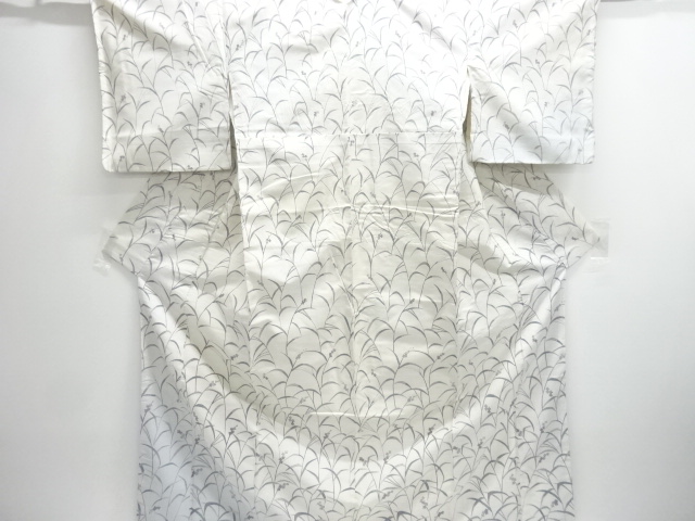JAPANESE KIMONO / FLORAL PATTERN TSUMUGI KIMONO