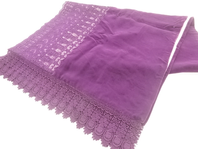 JAPANESE SHAWL / VELVET / LACE / FLOWER