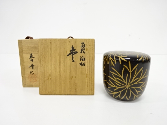 道具 ] - 道具 春峰造 漆塗蒔絵海松中棗 | 宗 sou::お茶道具・着物のお店