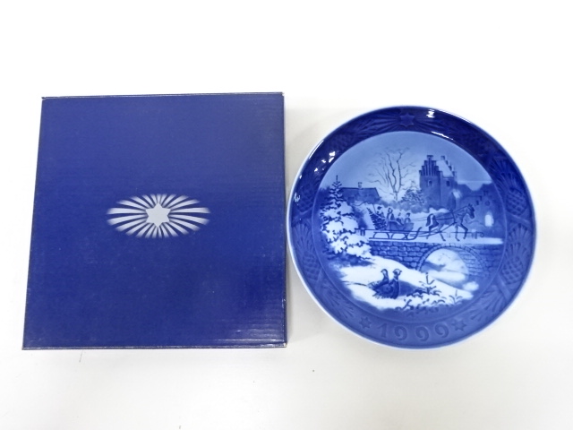 ROYAL COPENHAGEN　イヤープレート　1999　「The Sleigh Ride」