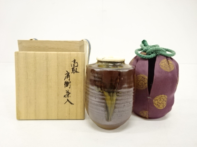 高取焼 喜恵造「大海茶入」共箱有り 茶道具｜陶磁一般