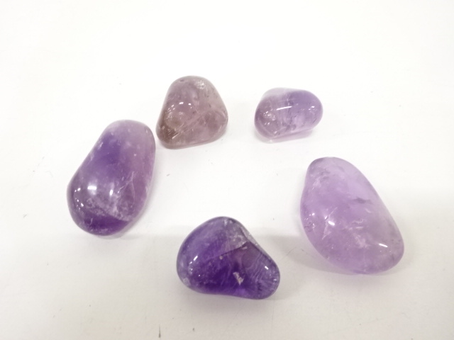 JAPANESE COLLECTIBLE / NATURAL STONE / POWER STONE / LOOSE / SET OF 5 