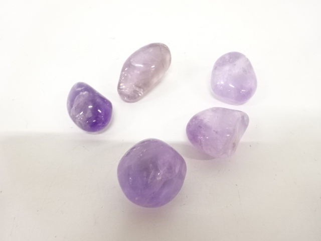 JAPANESE COLLECTIBLE / NATURAL STONE / POWER STONE / LOOSE / SET OF 5 