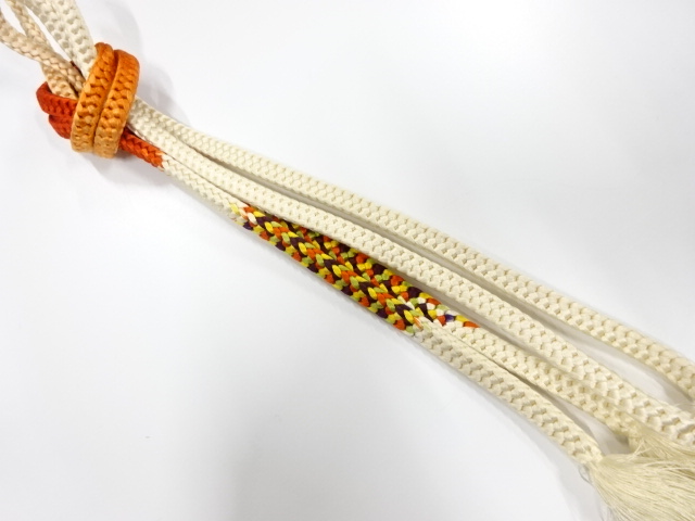 JAPANESE KIMONO / HANDTIED OBIJIME CORD