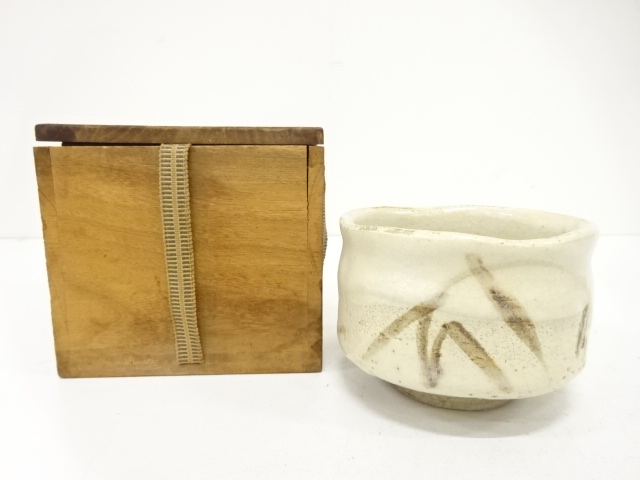 ys6968004; 宗sou 林陶造造　赤茶碗（銘：好日）（前大徳　橋本紹尚書付）（共箱） ys6968004; 宗sou 林陶造造 赤茶碗（銘：好日）（前大徳 橋本紹