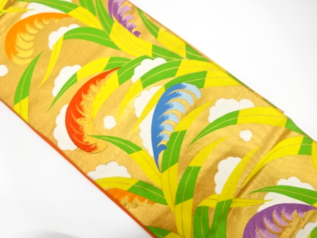 ベストストア日本一受賞店！■花美人着物■爪掻き本綴れ　八寸名古屋帯　有栖川文様　逸品　zy1109 花美人着物□名門 浅田綴 爪掻本綴 太鼓柄袋帯 霞文