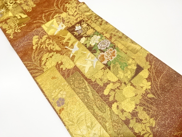 ys7144978; 宗sou 橋に松竹梅・草花・流水模様織出し袋帯 宗 sou::お茶道具・着物のお店