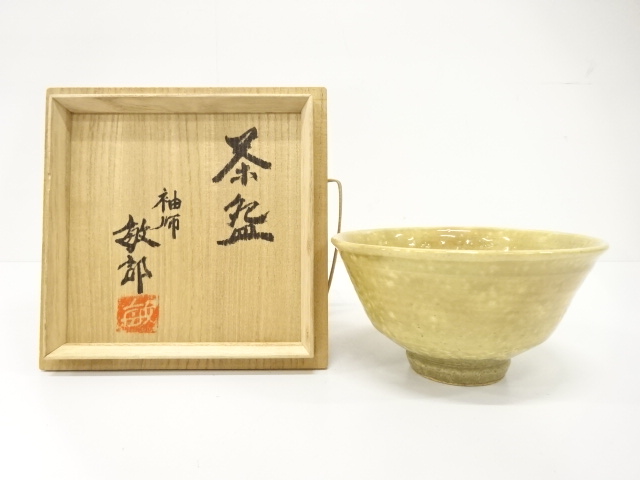 JAPANESE TEA CEREMONY / SODESHI WARE TEA BOWL CHAWAN / ARTISAN WORK