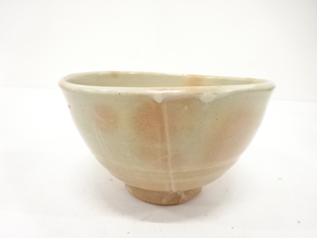 信楽焼　寺垣外窯　杉本貞光造　御本手　茶碗（保護箱付）