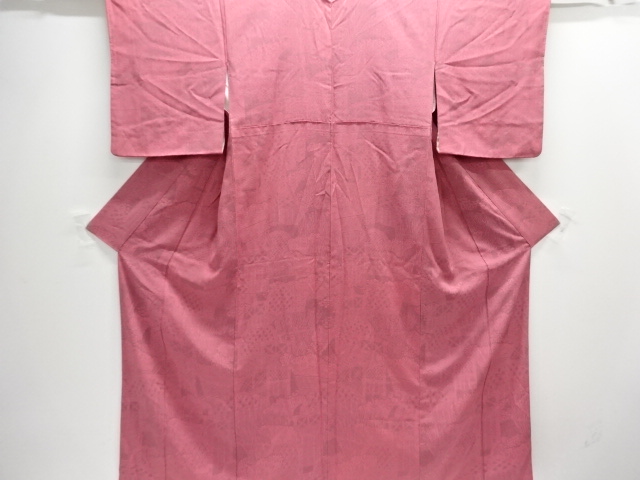 垣根模様付け下げ小紋着物