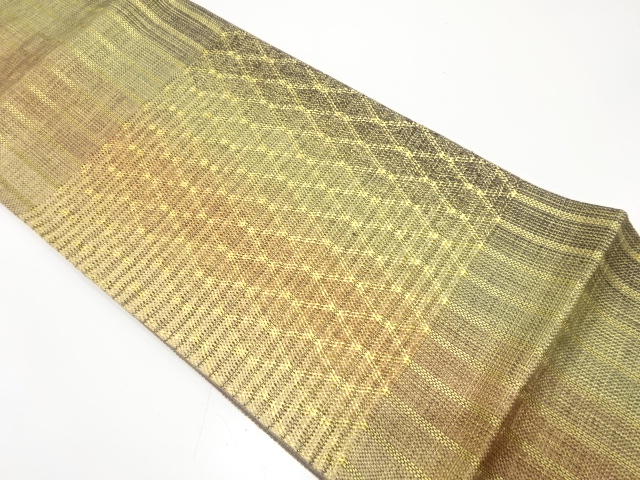 JAPANESE FUKURO OBI / KUMI-ORI / WOVEN MESH PATTERN