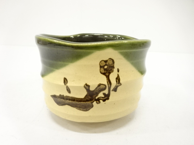 JAPANESE TEA CEREMONY / ORIBE TEA CHAWAN / ARTISAN WORK