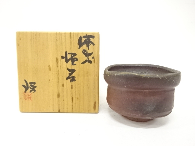 Bizen ware of a sake cup by Masamune Gozo
