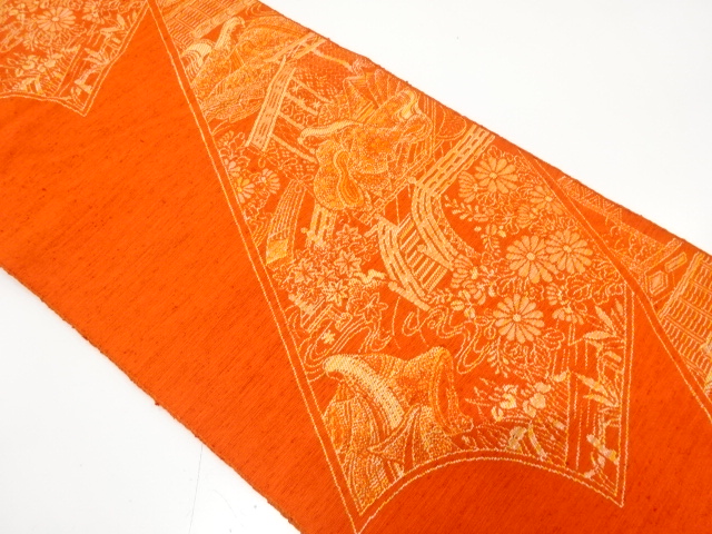 JAPANESE KIMONO / ANTIQUE NAGOYA OBI / WOVEN JUNIHITOE