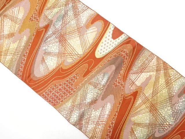 JAPANESE KIMONO / ANTIQUE NAGOYA OBI / SILK / WOVEN STREAM