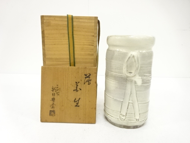 JAPANESE CERAMICS /  ASAHI WARE FLOWER VASE / ARTISAN WORK