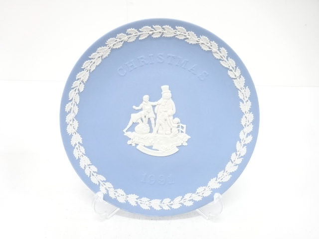 WEDGWOOD　ウェッジウッド　ジャスパー　クリスマスイヤープレート(1991年)　洋食器